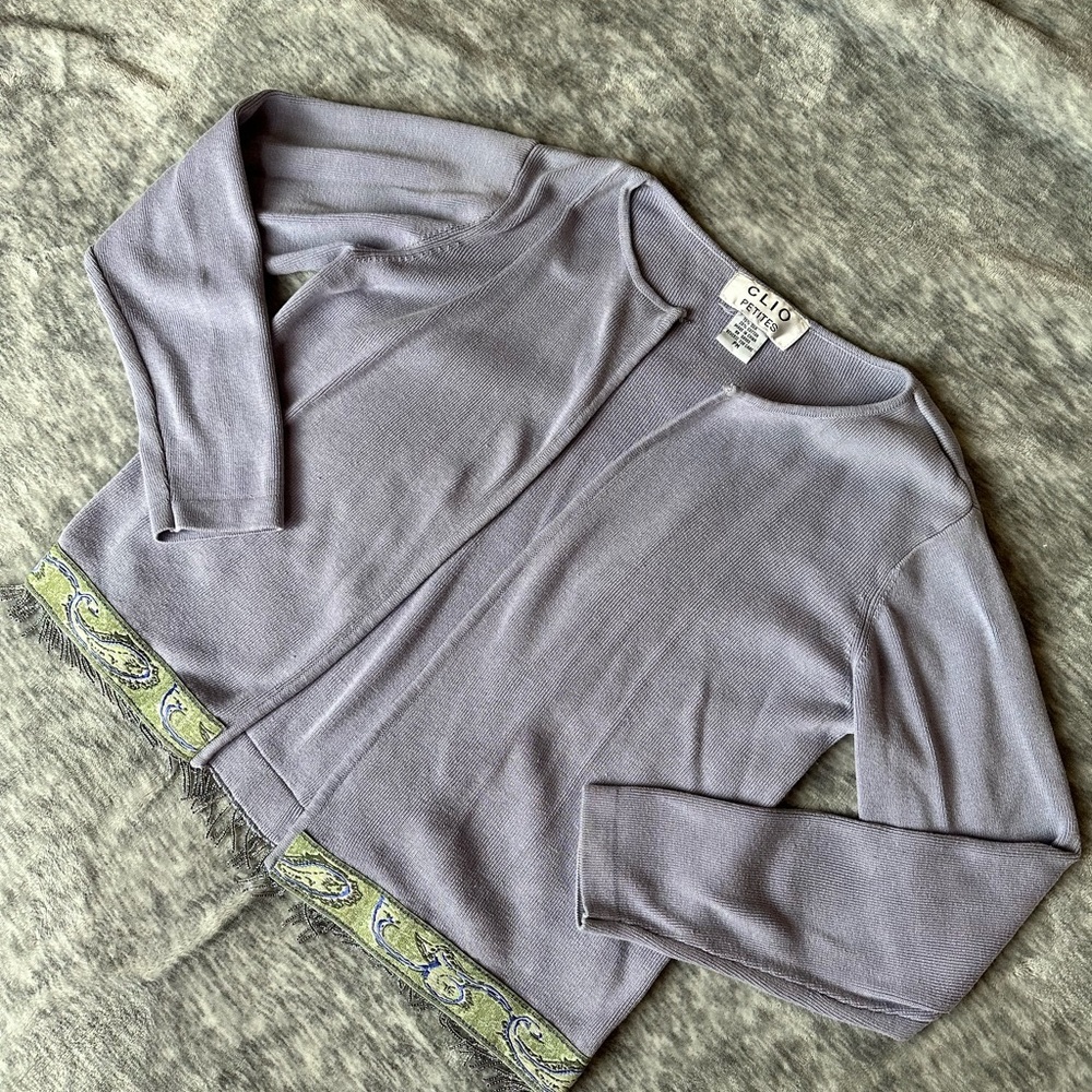 Clio petites pm cardigan silk blend